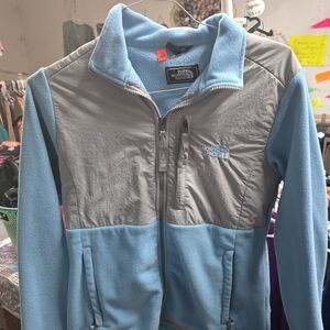 The North Face Women's Blue and Gray Denali Fleece Jacket